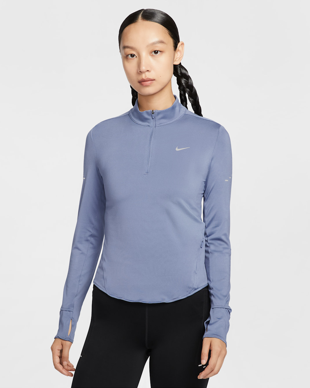 ナイキ スウィフト ウィメンズ Dri-FIT UV 1/4ジップ ランニングトップ - ワールドインディゴ