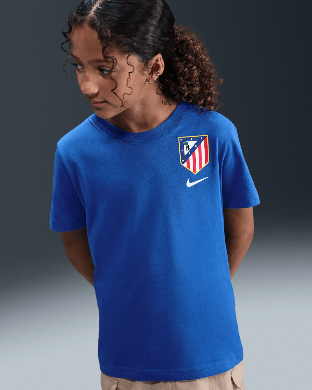 Atlético Madrid Older Kids' Nike Football T-Shirt - Game Royal