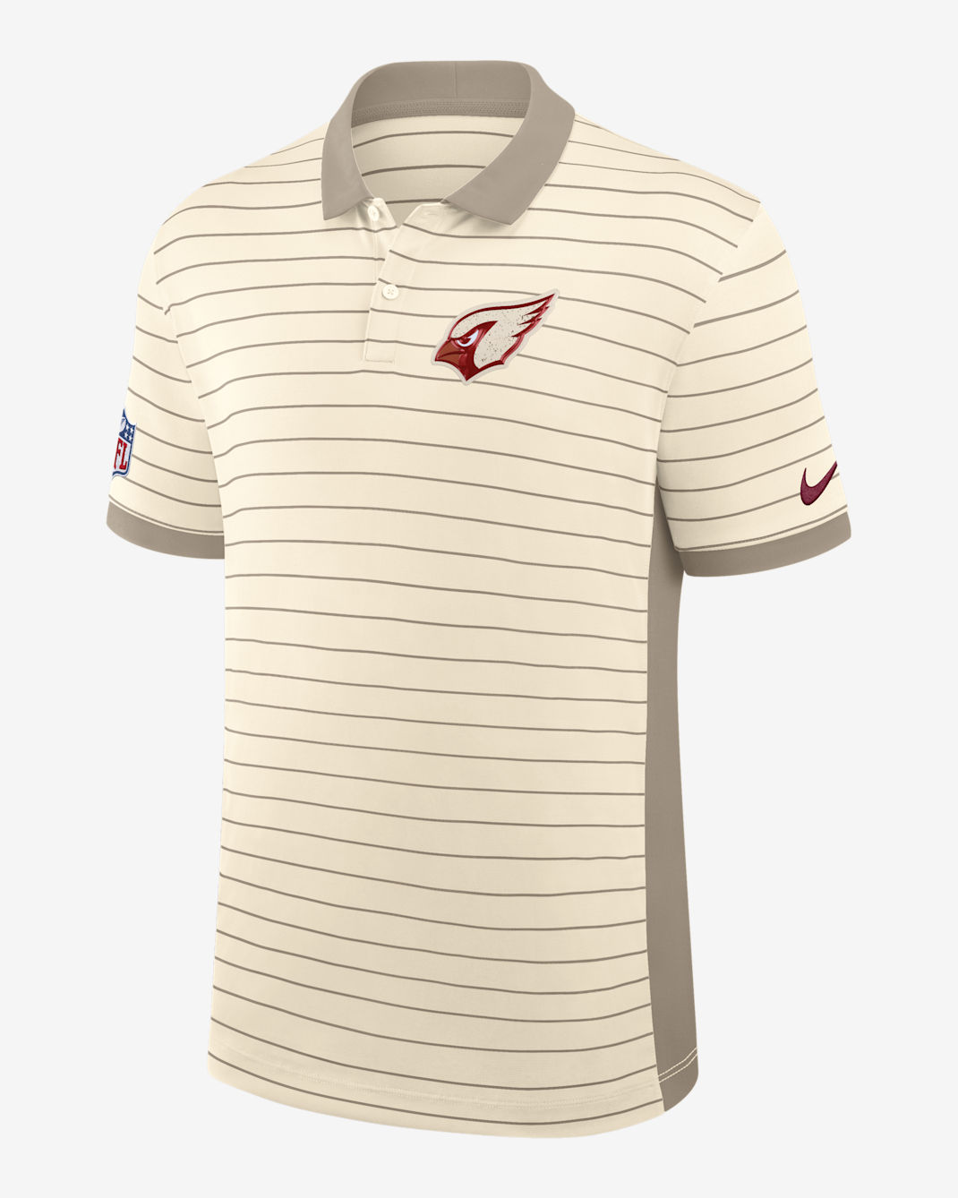 Arizona Cardinals Rivalries Collection Sideline Victory Men's Nike Dri-FIT NFL Polo - Natural