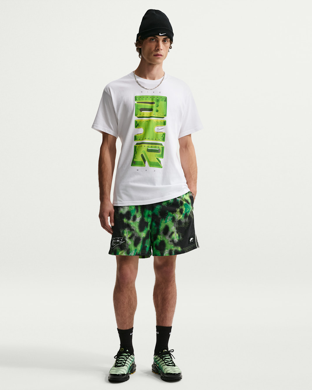 Nike Air Men's Woven Shorts - Mean Green/White