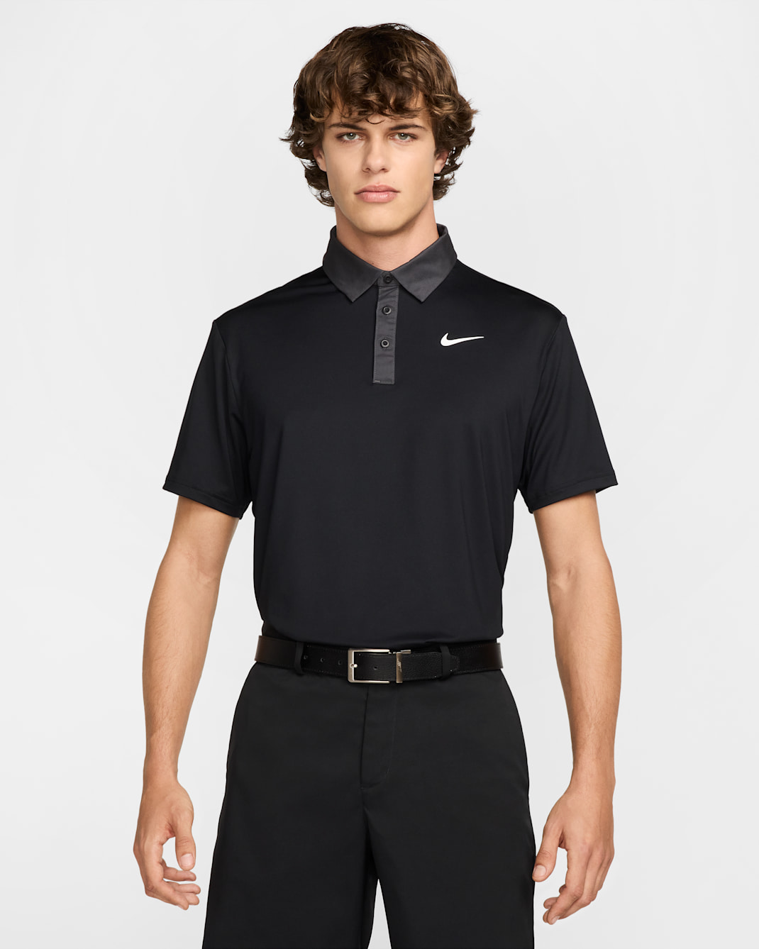 Nike Tour Men's Dri-FIT Golf Polo - Black/Anthracite/White