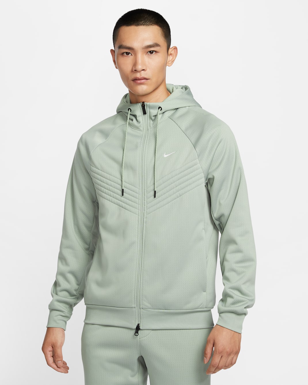 ナイキ Therma Sphere メンズ Therma-FIT 撥水 ウィンタライズド フルジップ ジャケット - ジェイドホライズン/ブラック/ジェイドホライズン