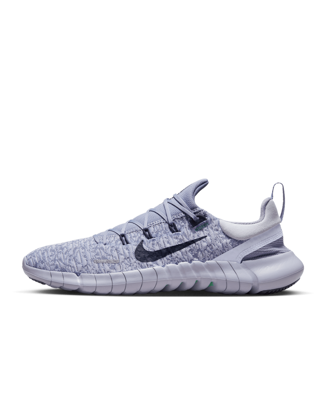 Nike Free Run 5.0 Men's Road Running Shoes - Oxygen Purple/Indigo Haze/Electric Algae/Gridiron