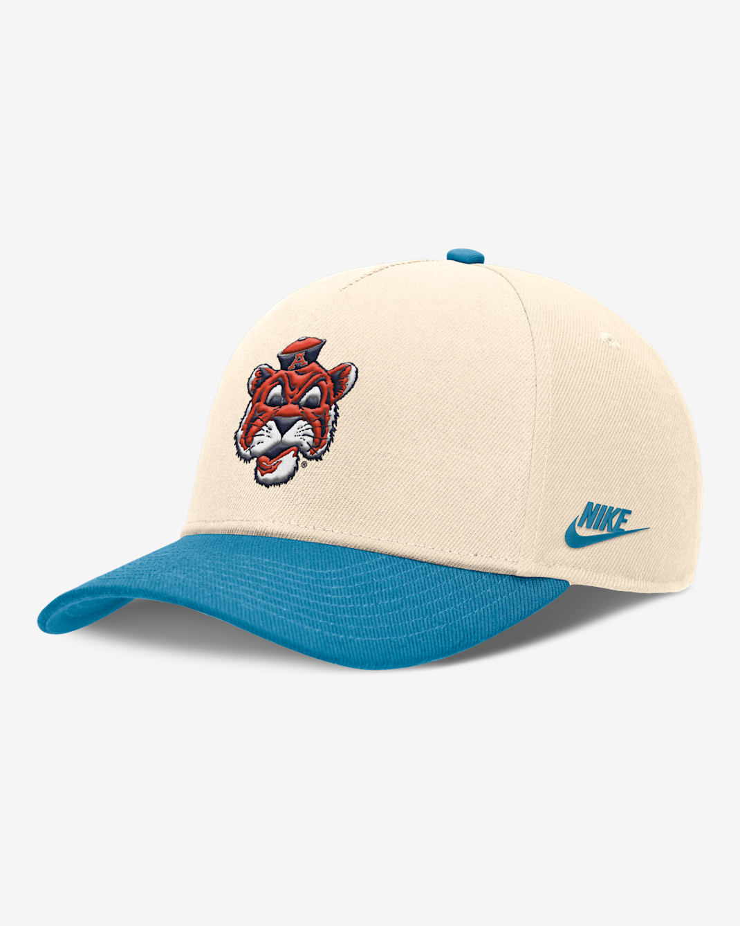 Gorra universitaria ajustable Nike Dri-FIT para hombre Auburn Primetime Rise Academic - Natural