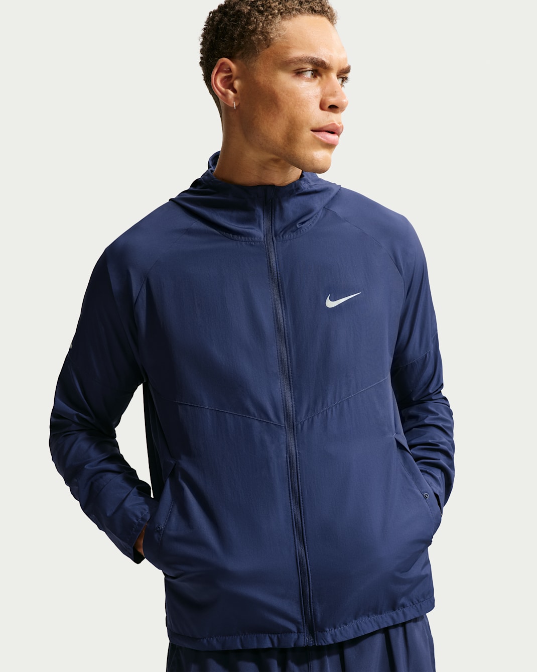 Nike Miler Men's Repel Running Jacket - Midnight Navy/Midnight Navy