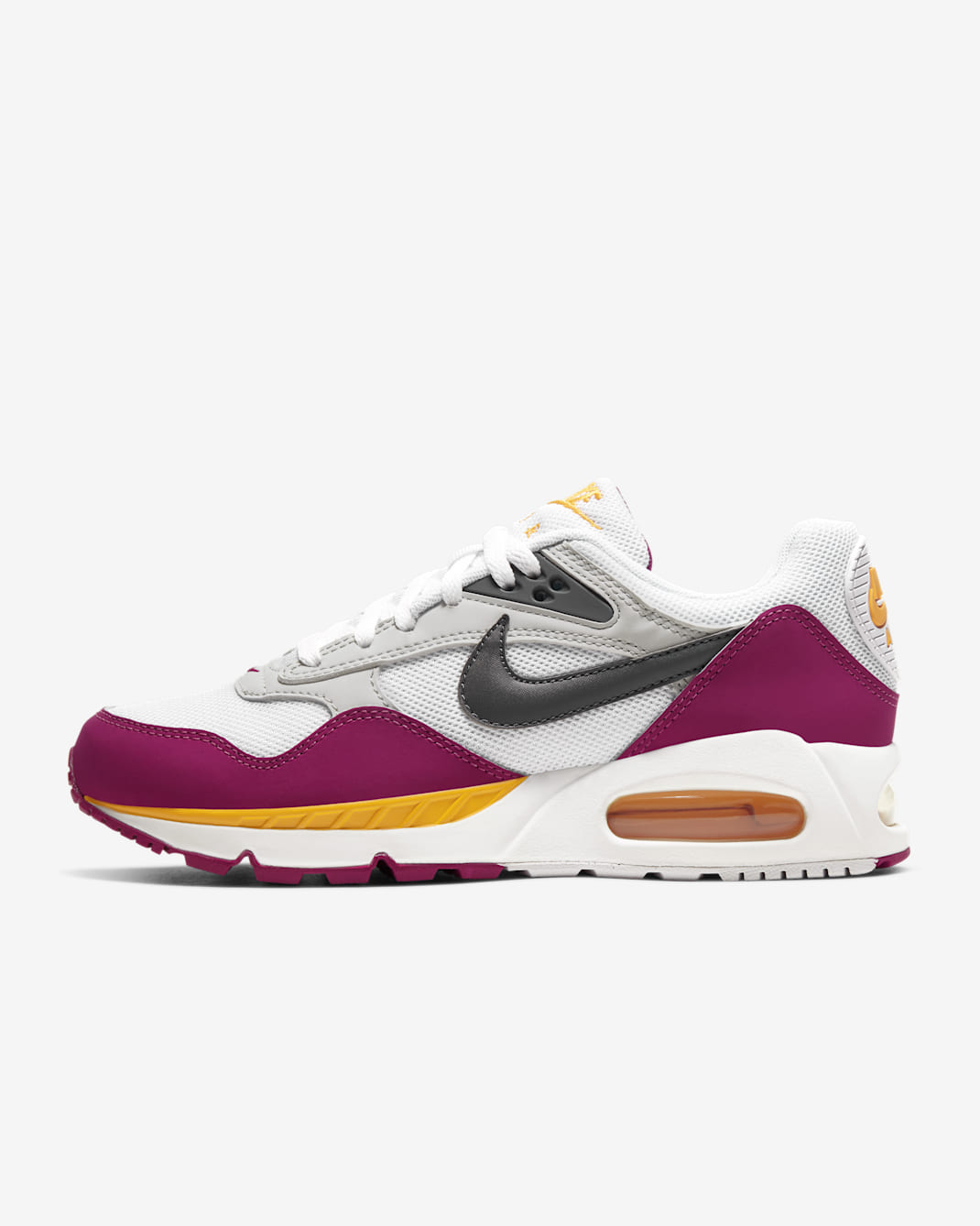 Tenis para mujer Nike Air Max Correlate - Blanco/Oro universitario/Rosa entusiasta/Gris oscuro