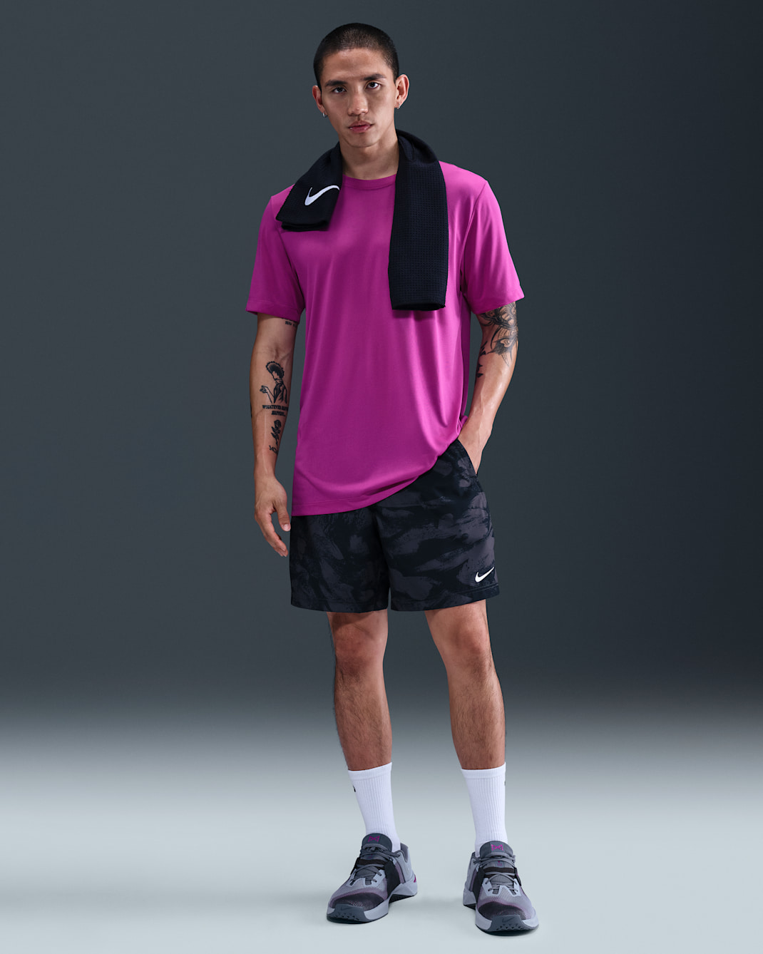 Nike Form Men's Dri-FIT 18cm (approx.) Unlined Versatile Shorts - Anthracite/White