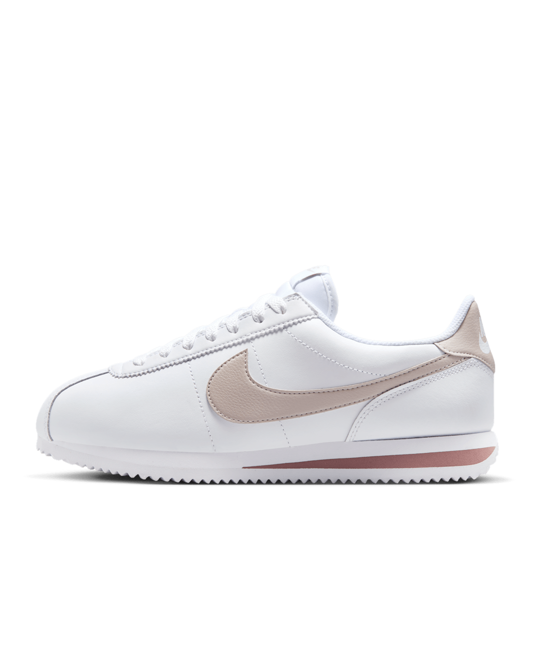 Nike Cortez Leather Women's Shoes - White/Smokey Mauve/Black/Platinum Violet