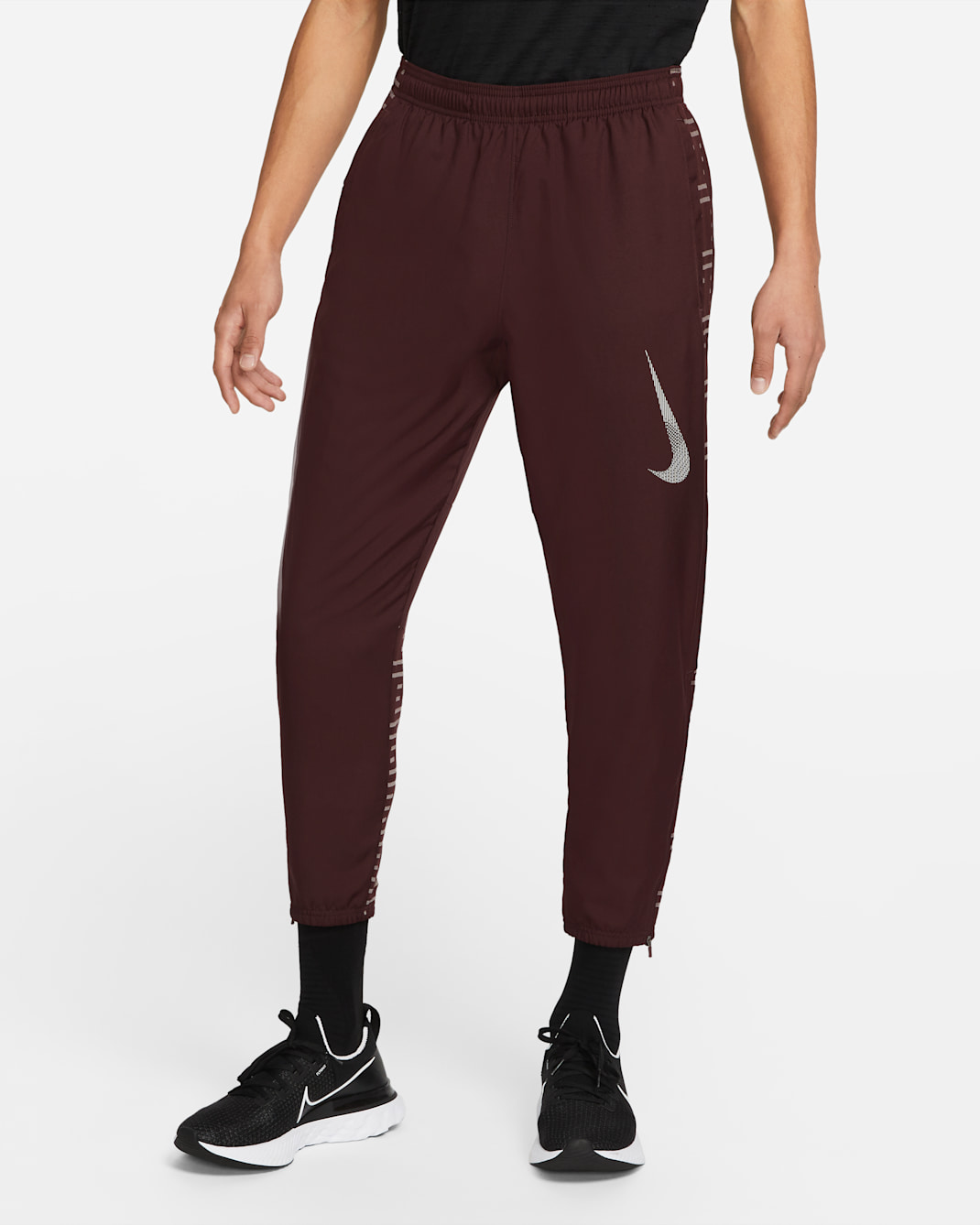 Nike Dri-FIT Run Division Challenger Men's Woven Running Trousers - Burgundy Crush