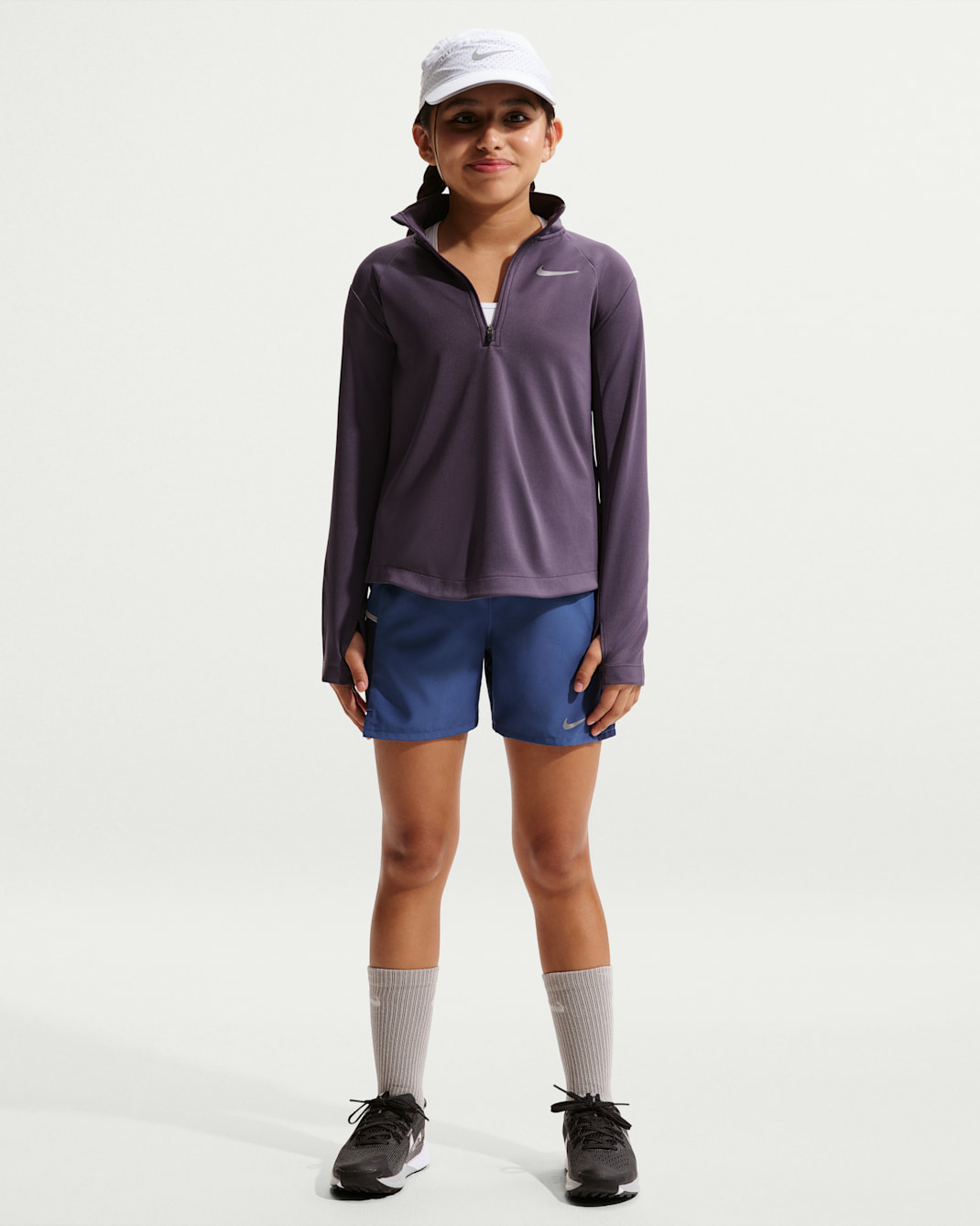 Nike Miler Older Kids' Dri-FIT Training Shorts - Mystic Navy/Midnight Navy