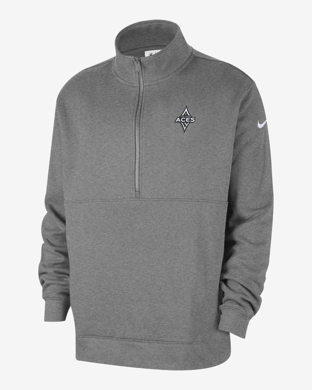 Las Vegas Aces Club Men's Nike WNBA Half-Zip Top - Dark Grey Heather