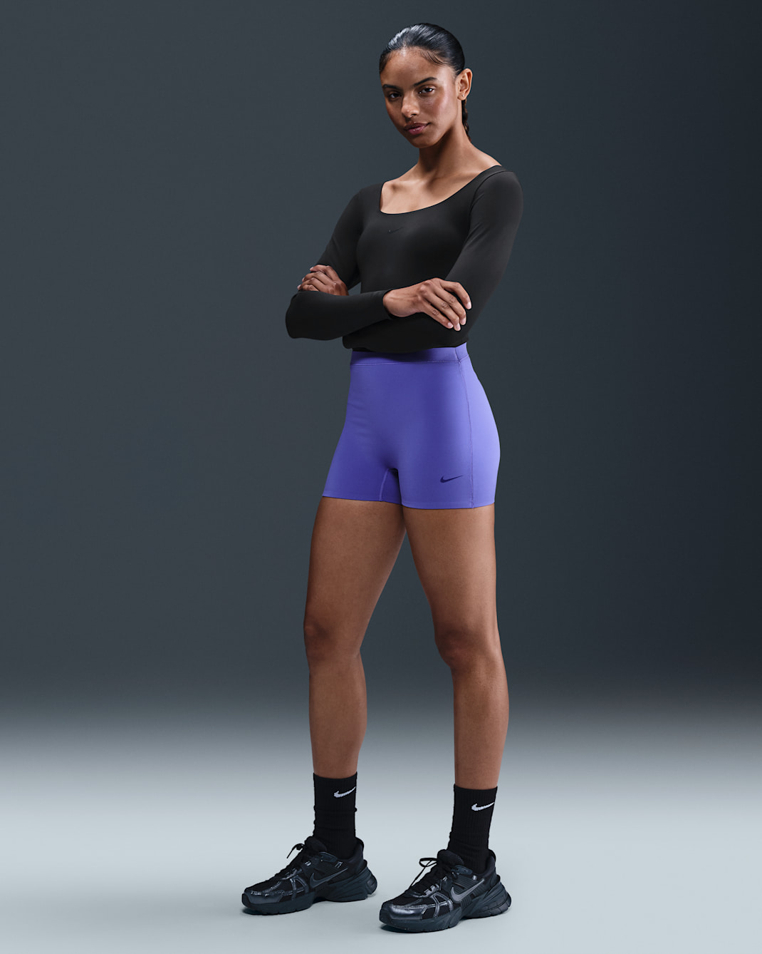 Nike Form Women's Boyshorts - Persian Violet/Clear