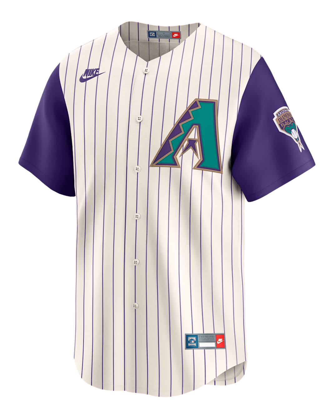 Jersey Nike Dri-FIT ADV de la MLB Limited para hombre Luis Gonzalez Arizona Diamondbacks Cooperstown - Crema