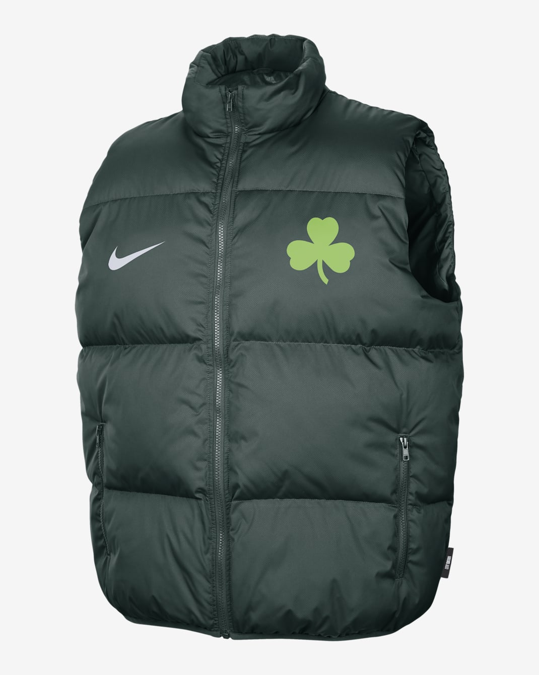 Boston Celtics City Edition Men's Nike NBA Puffer Vest - Pro Green