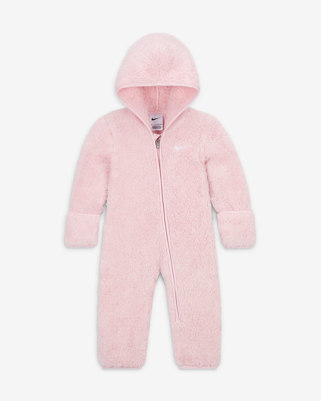 Nike Hooded Sherpa Coverall Baby Coverall - Pink Foam