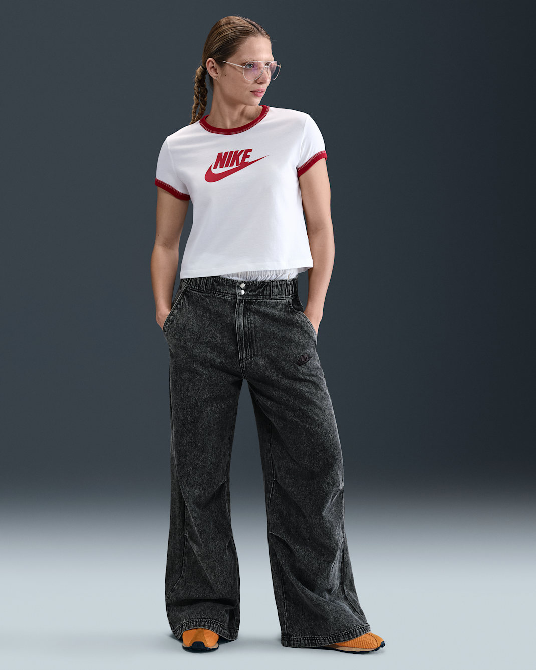 Nike Sportswear Women's Denim Woven Trousers - Black