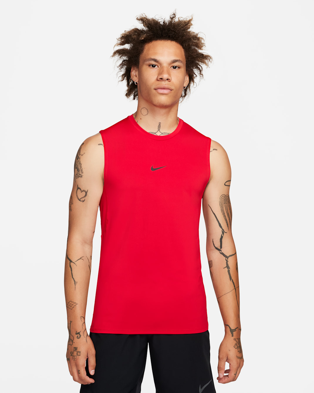 Camiseta sin mangas Dri-FIT para hombre Nike Pro - Rojo universitario/Negro