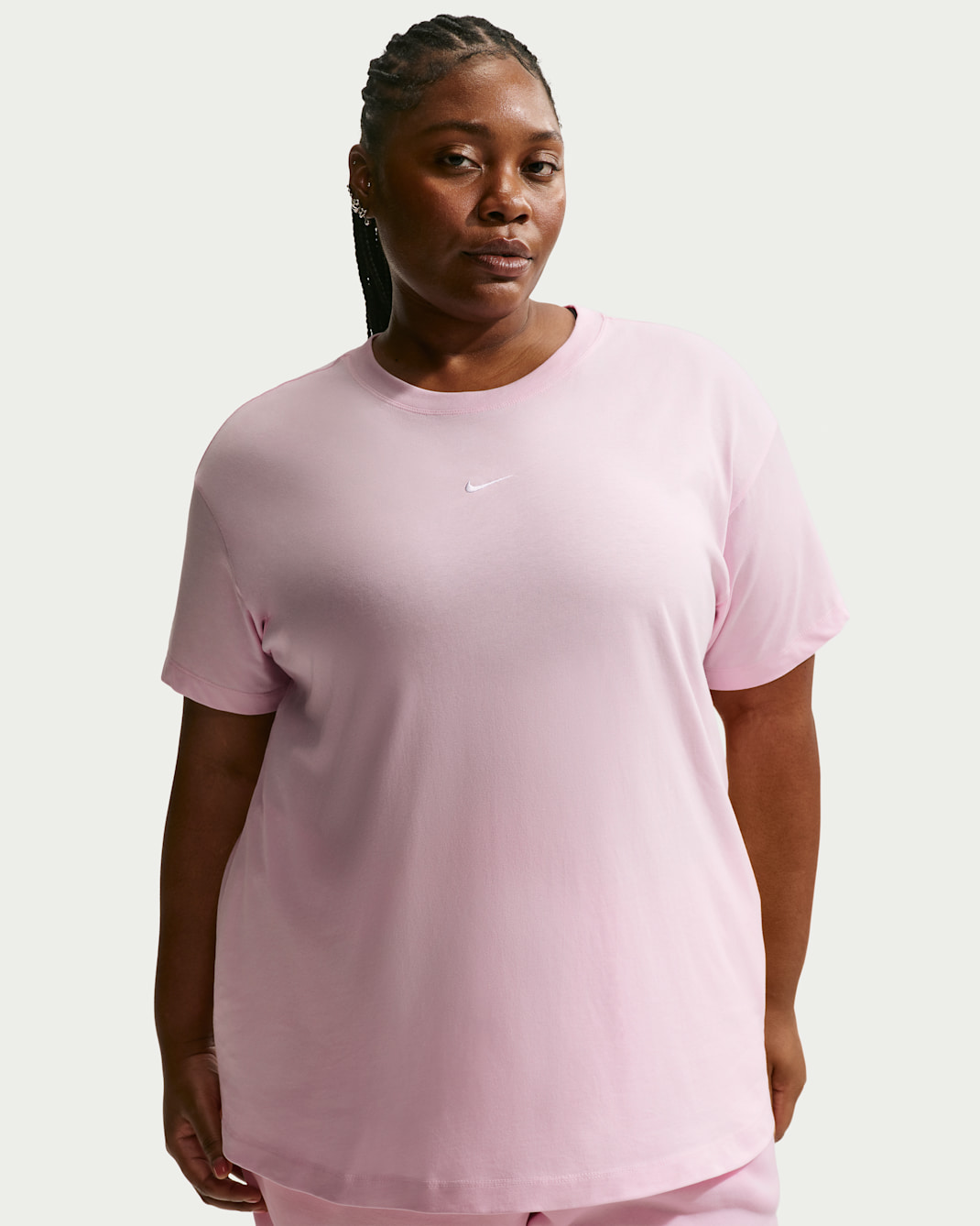 Nike Sportswear Women's Oversized Short-Sleeve T-Shirt (Plus Size) - Pink Foam