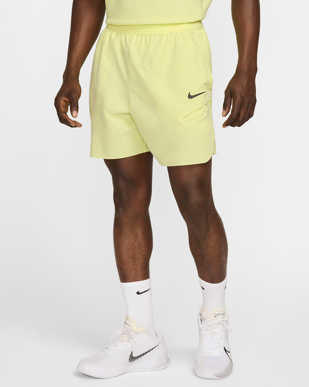 NikeCourt Slam Men's Dri-FIT Tennis Shorts - Luminous Green/Medium Ash