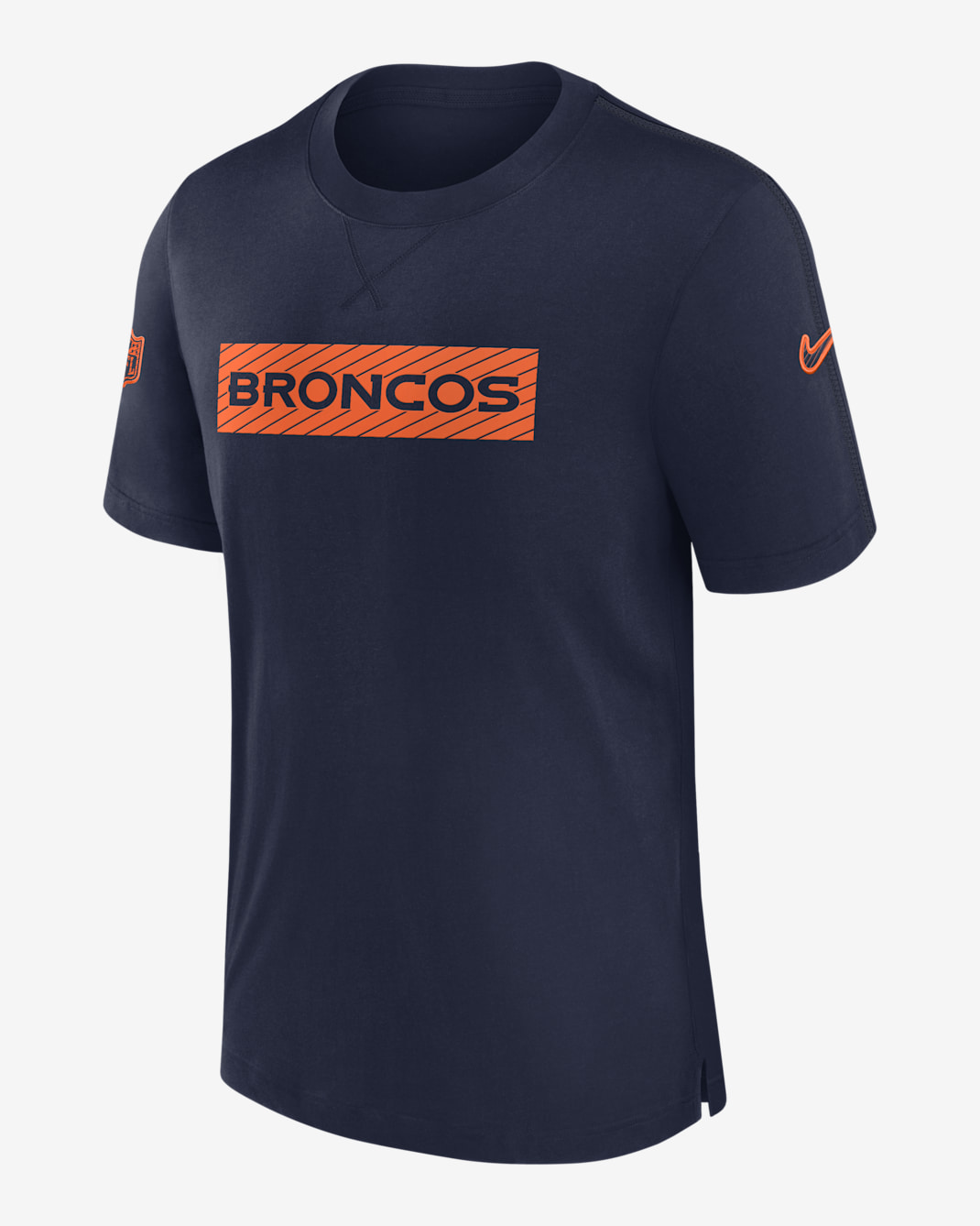 Playera Nike Dri-FIT de la NFL para hombre Denver Broncos Sideline Player - Azul marino