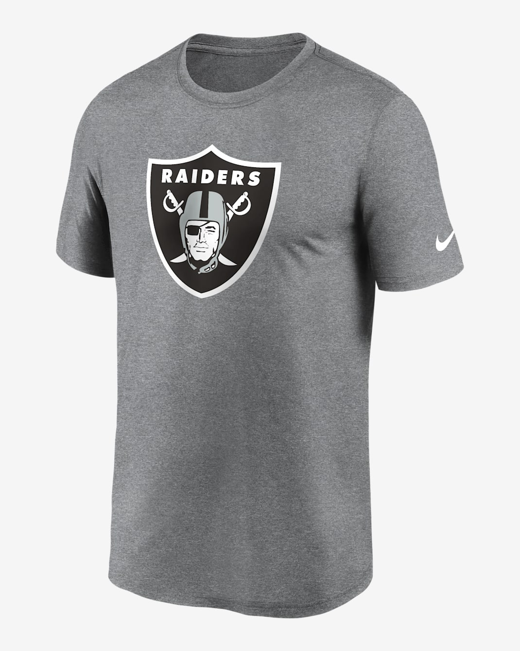 Nike Dri-FIT Logo Legend (NFL Las Vegas Raiders) Men's T-Shirt - Charcoal Heather