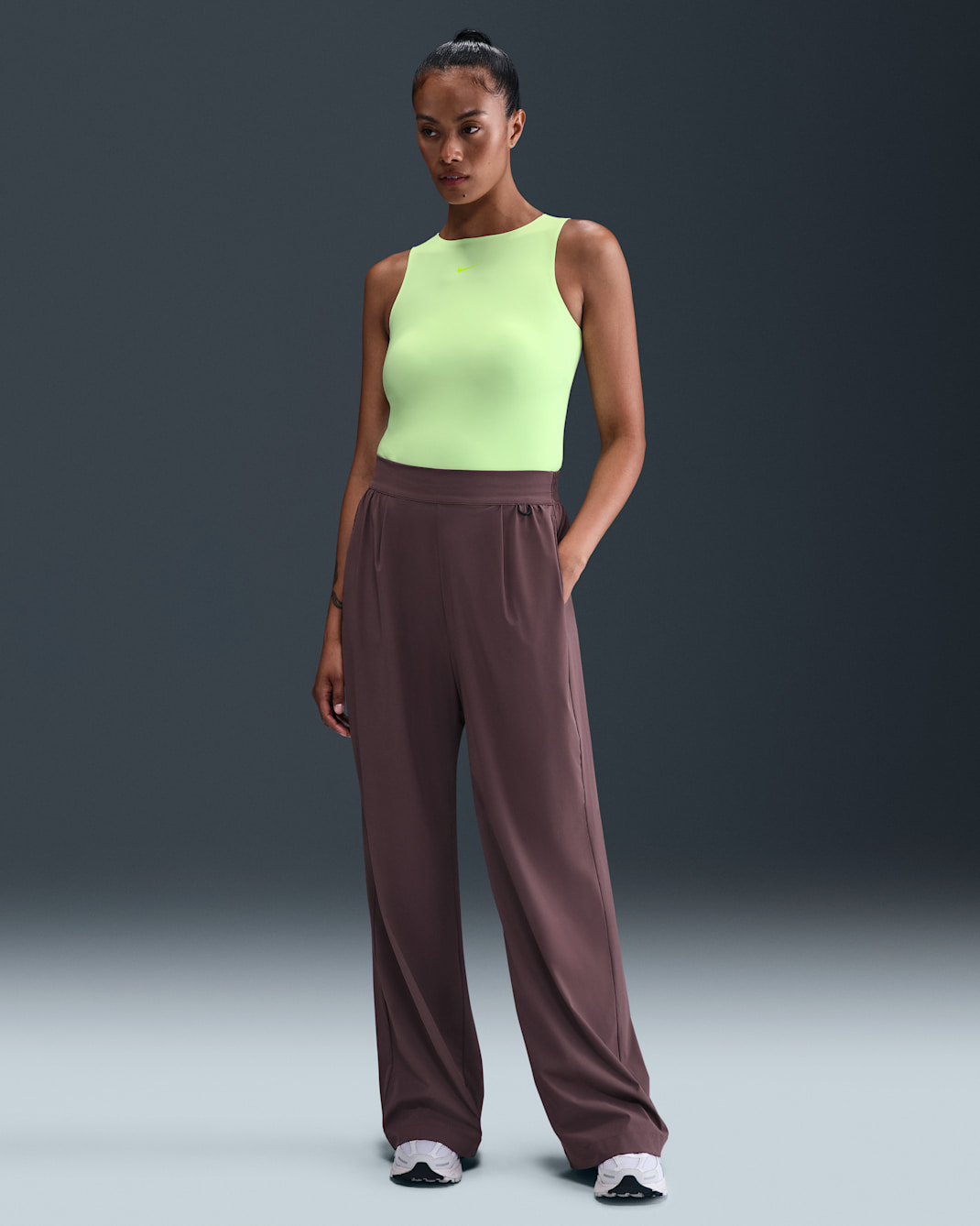 Nike Form Women's Tank Bodysuit - Barely Volt/Volt Ice