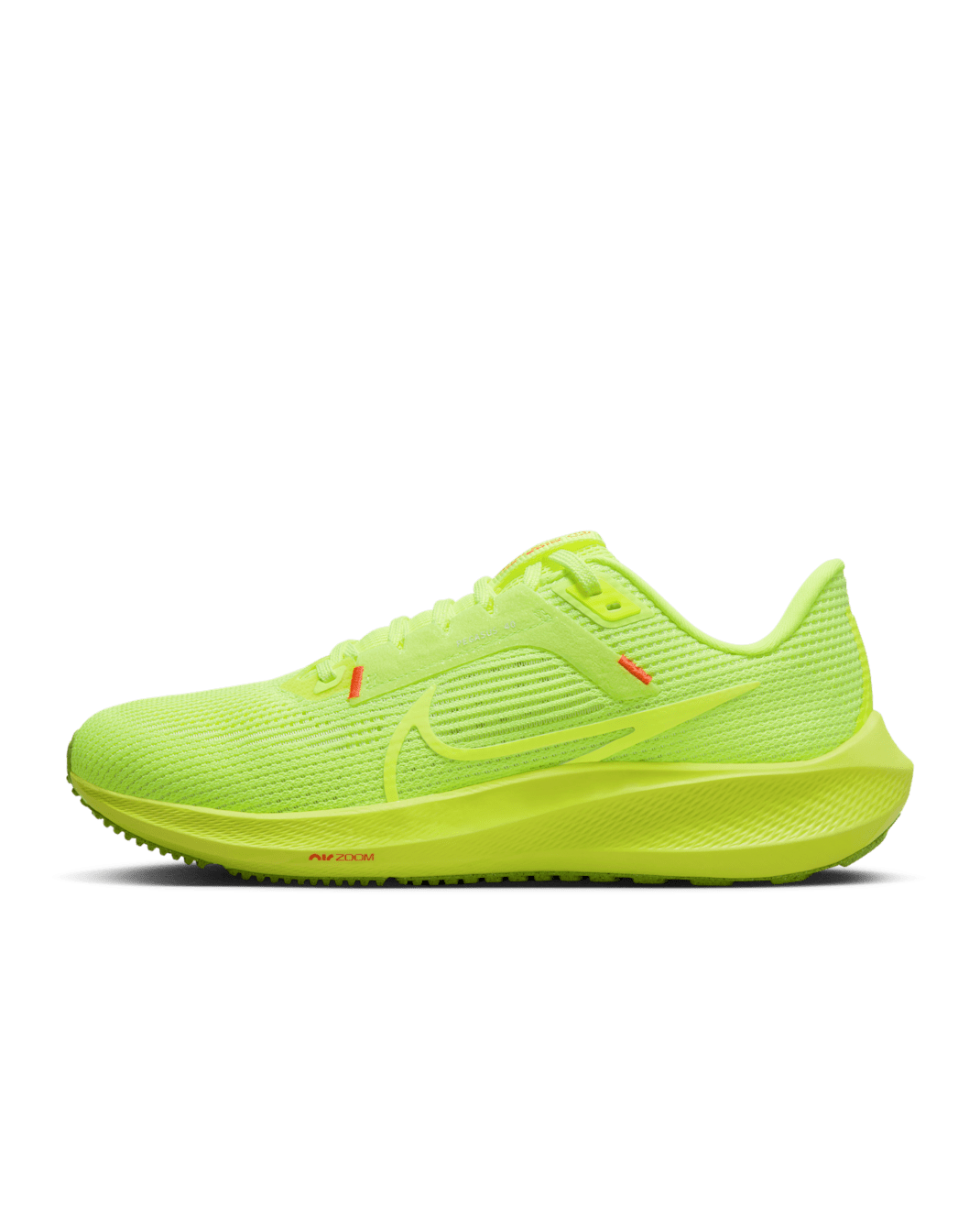 Nike Pegasus 40 Women's Road Running Shoes - Volt/Barely Volt/Bright Crimson/Volt