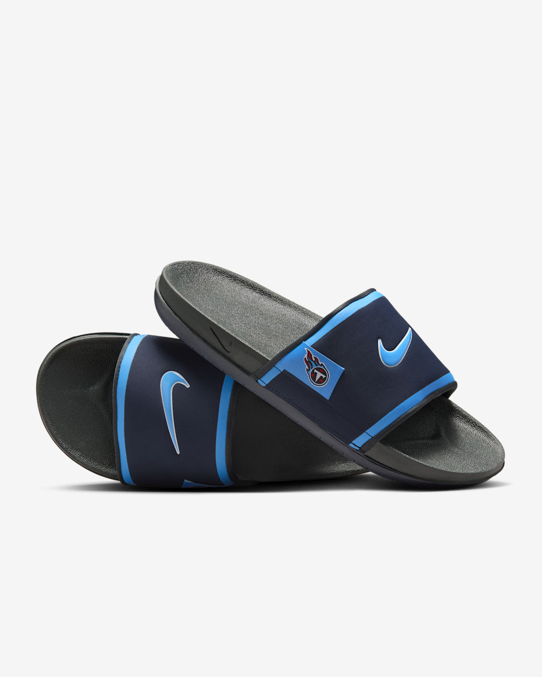 Nike Offcourt (Tennessee Titans) Offcourt Slides - College Navy/Dark Smoke Grey/Coast