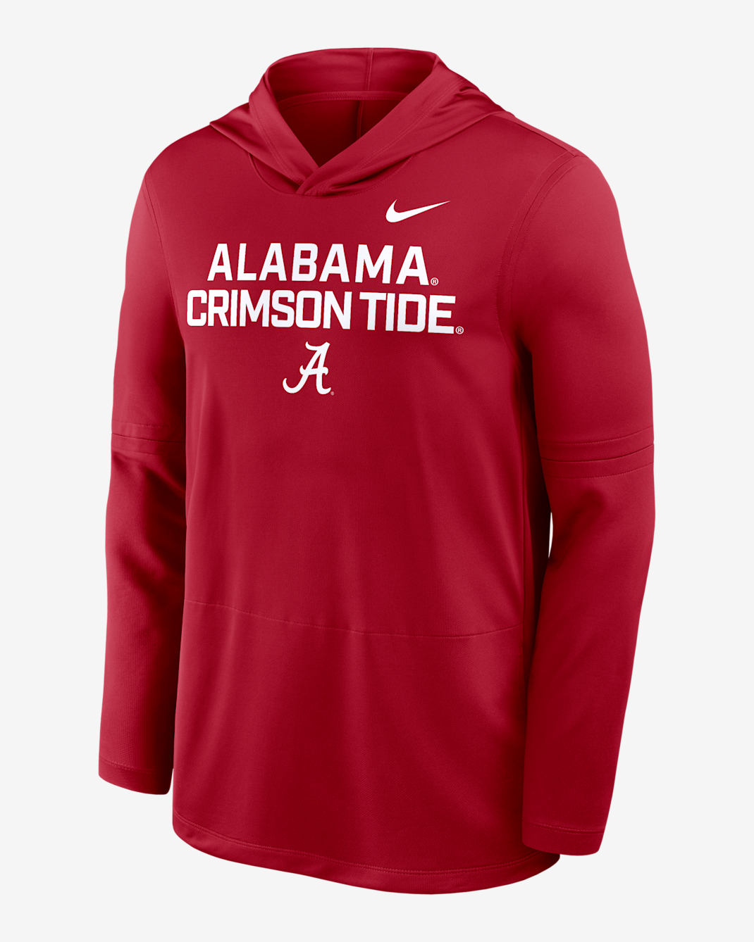 Alabama Sideline Men's Nike Dri-FIT College Long-Sleeve Hooded Top - Crimson