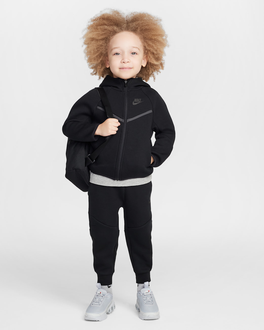 Nike Sportswear Toddler Tech Fleece 2-Piece Full-Zip Set - Black