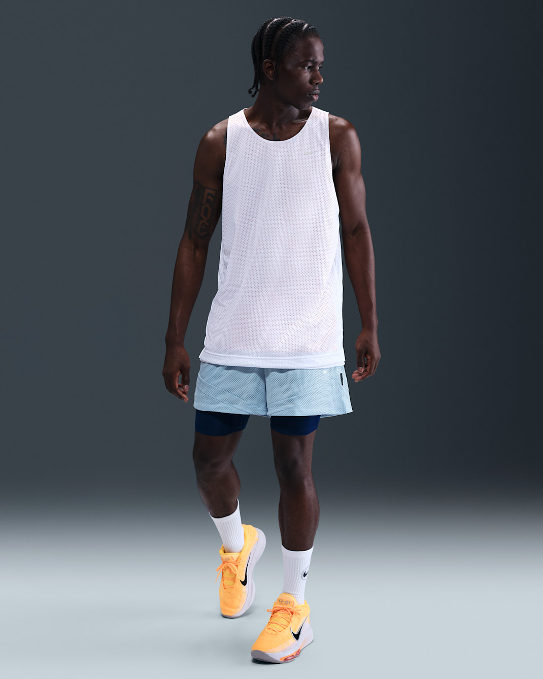 Nike Icon Shorts de básquetbol Dri-FIT de 10 cm 2 en 1 para hombre - Azul psíquico/Azul vacío/Marfil pálido