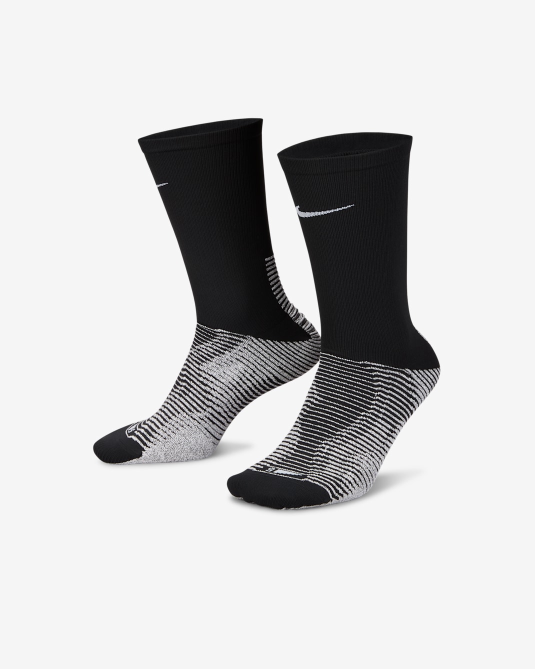 NikeGrip Vapor Strike Medias largas de fútbol - Negro/Blanco