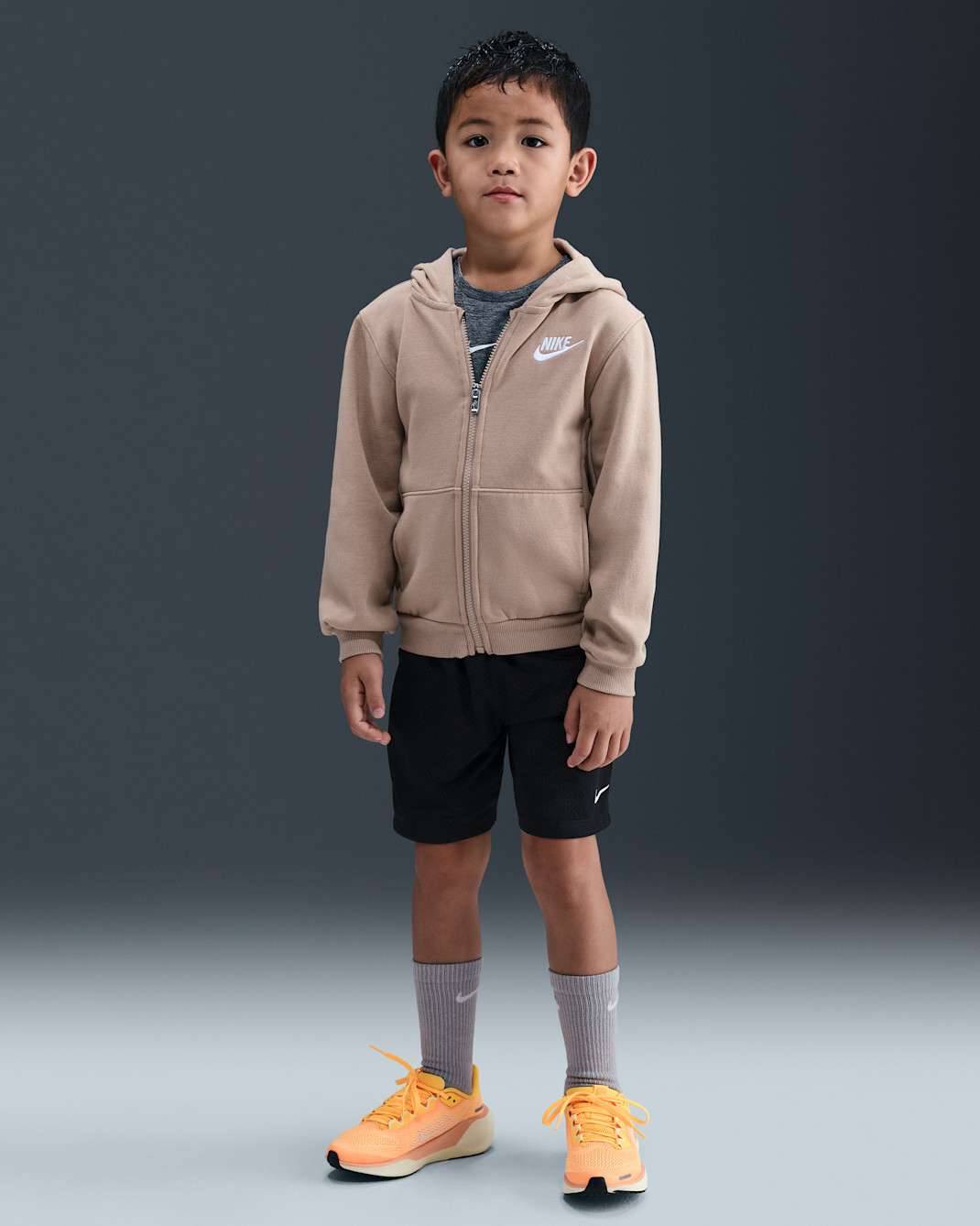 Nike Little Kids' Dri-FIT Multi Mesh Shorts - Black