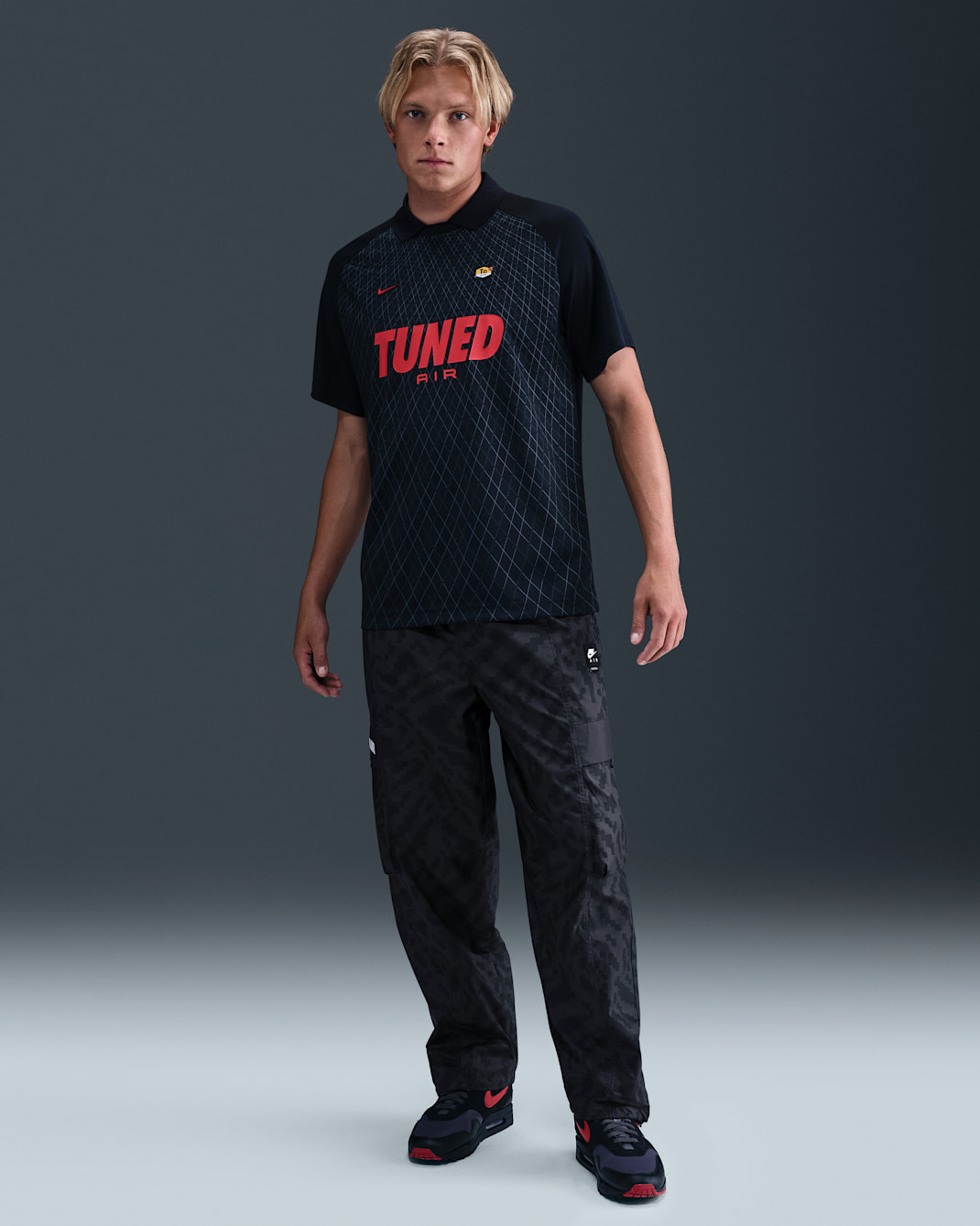 Pants cargo de tejido Woven para hombre Nike Air - Antracita/Antracita/Negro