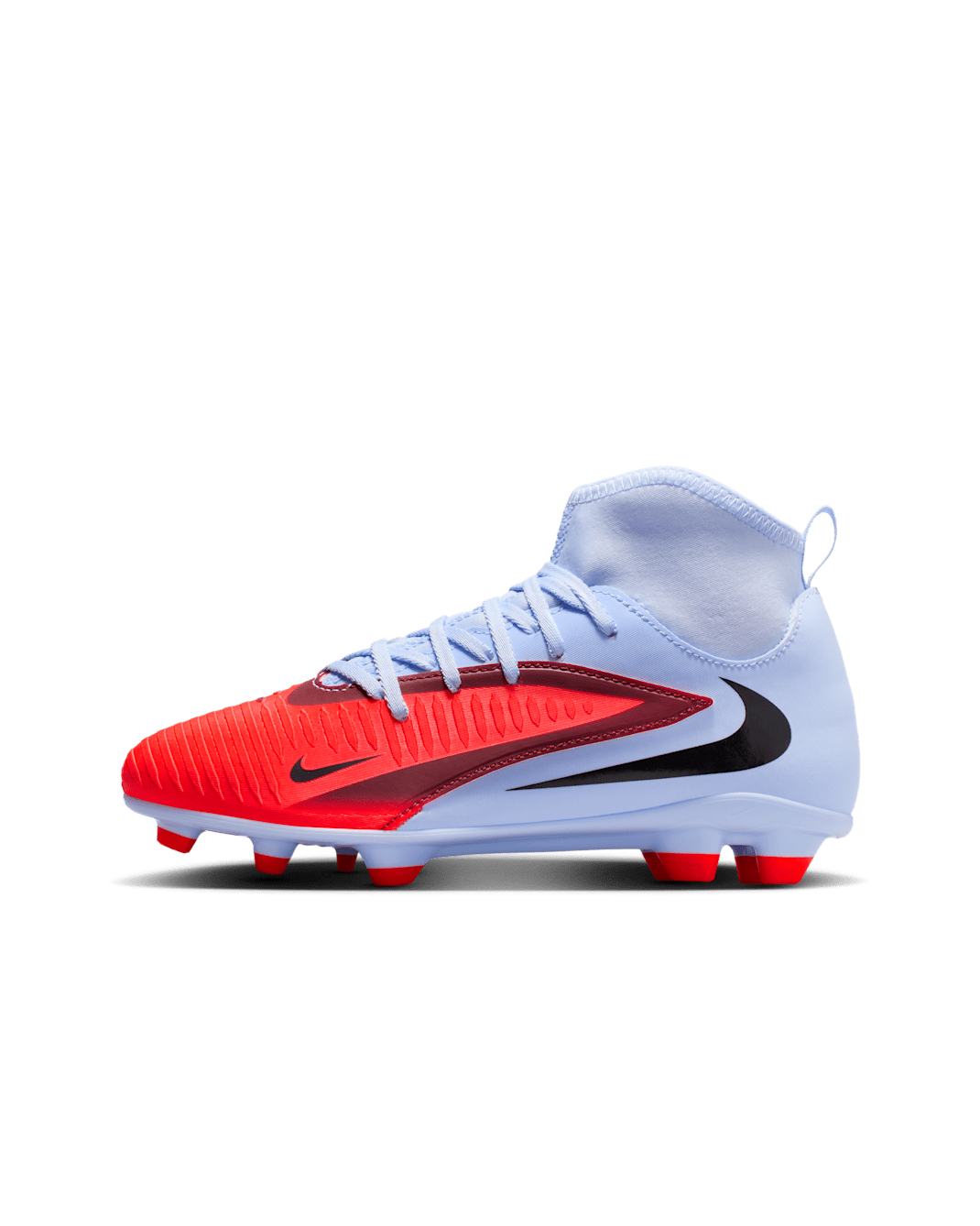 Korki piłkarskie na różne nawierzchnie dla dużych dzieci Nike Jr. Phantom 6 High Club - Royal Tint/Bright Crimson