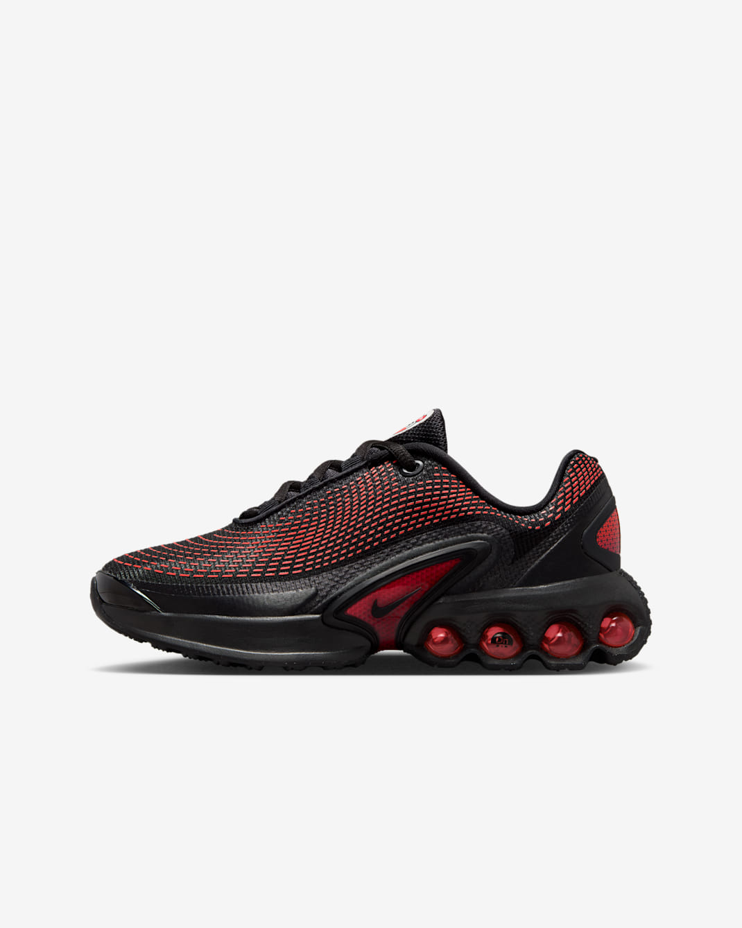 Nike Air Max Dn Big Kids' Shoes - Black/Black/Bright Crimson/Black