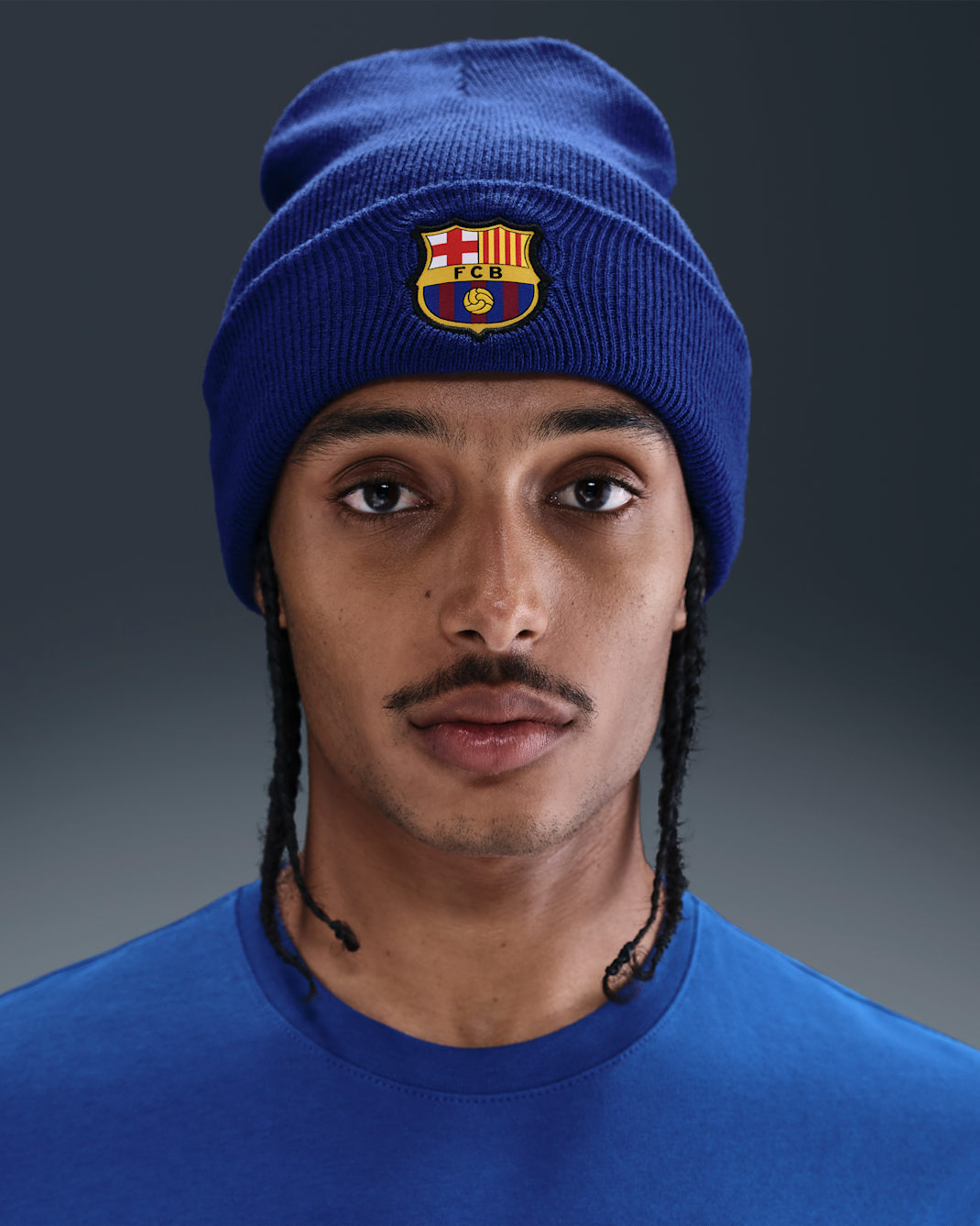 FC Barcelona Nike Dry-FIT Peak Beanie - Deep Royal Blue/Amarillo
