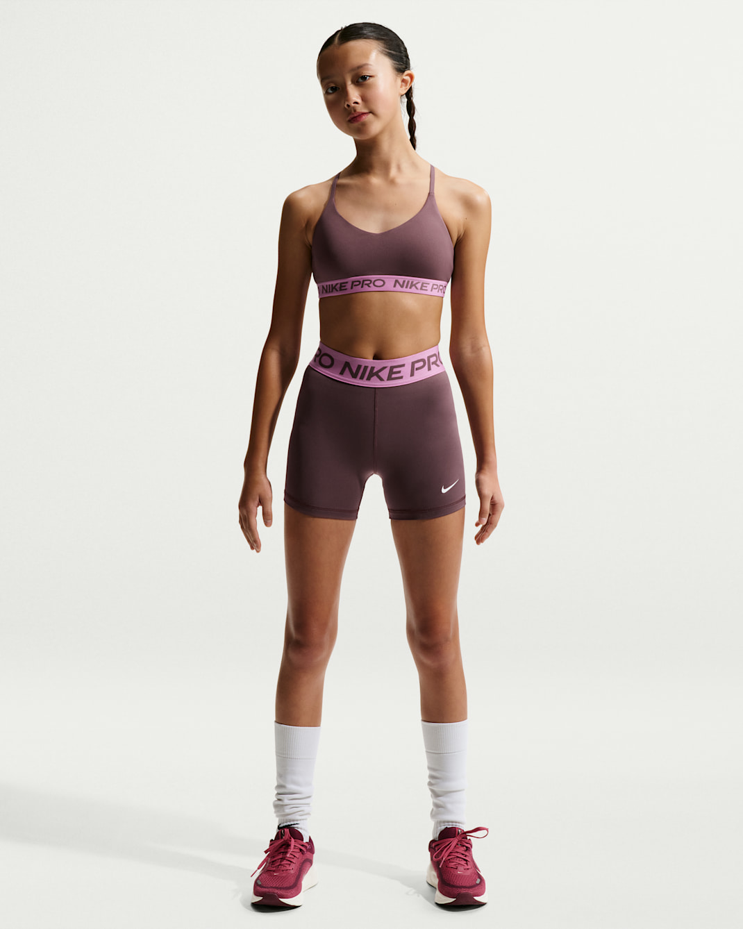 Nike Pro Kız Çocuk Şortu - Tattoo/Beyaz