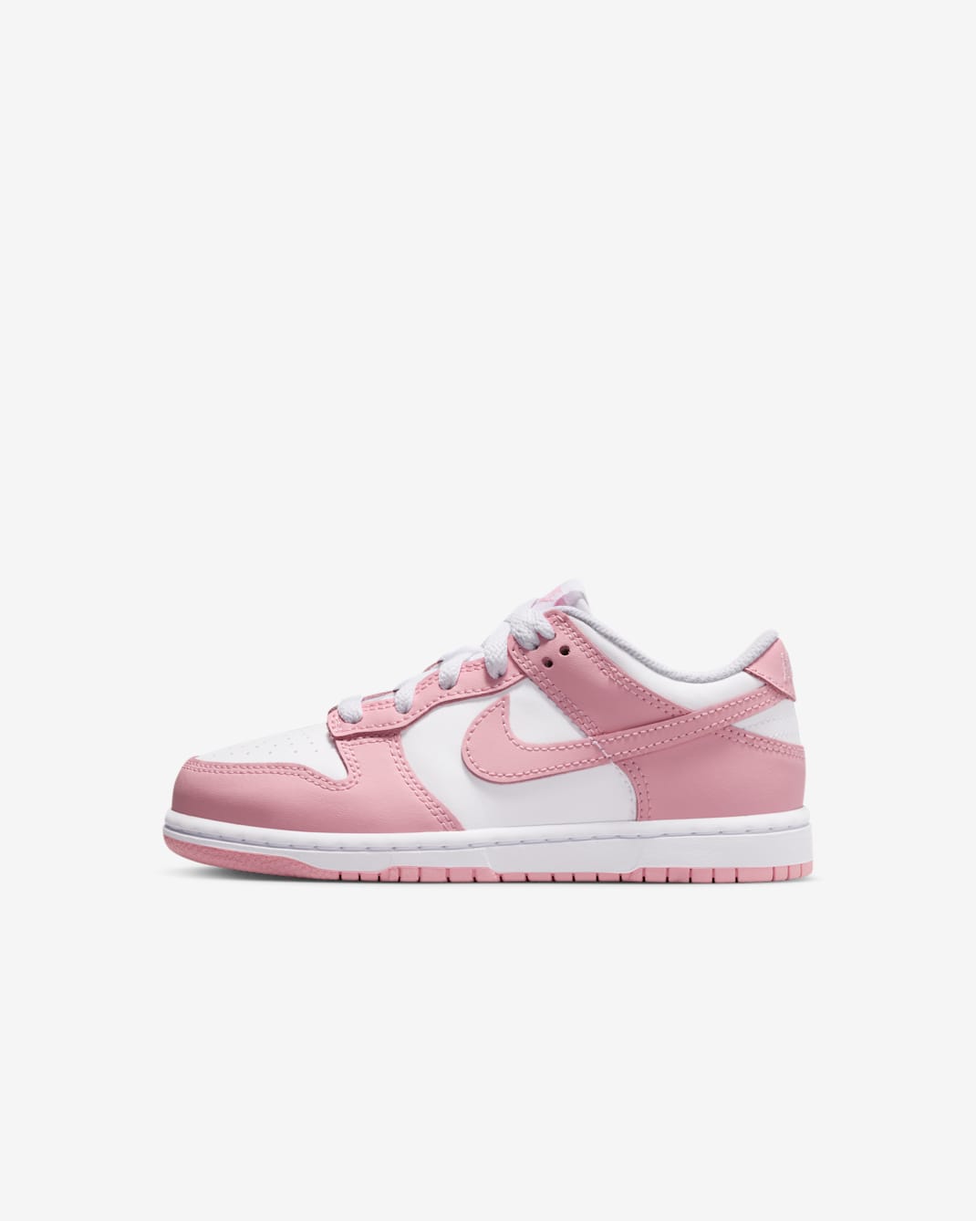 รองเท้าเด็กเล็ก Nike Dunk Low - ขาว/ขาว/ขาว/Medium Soft Pink