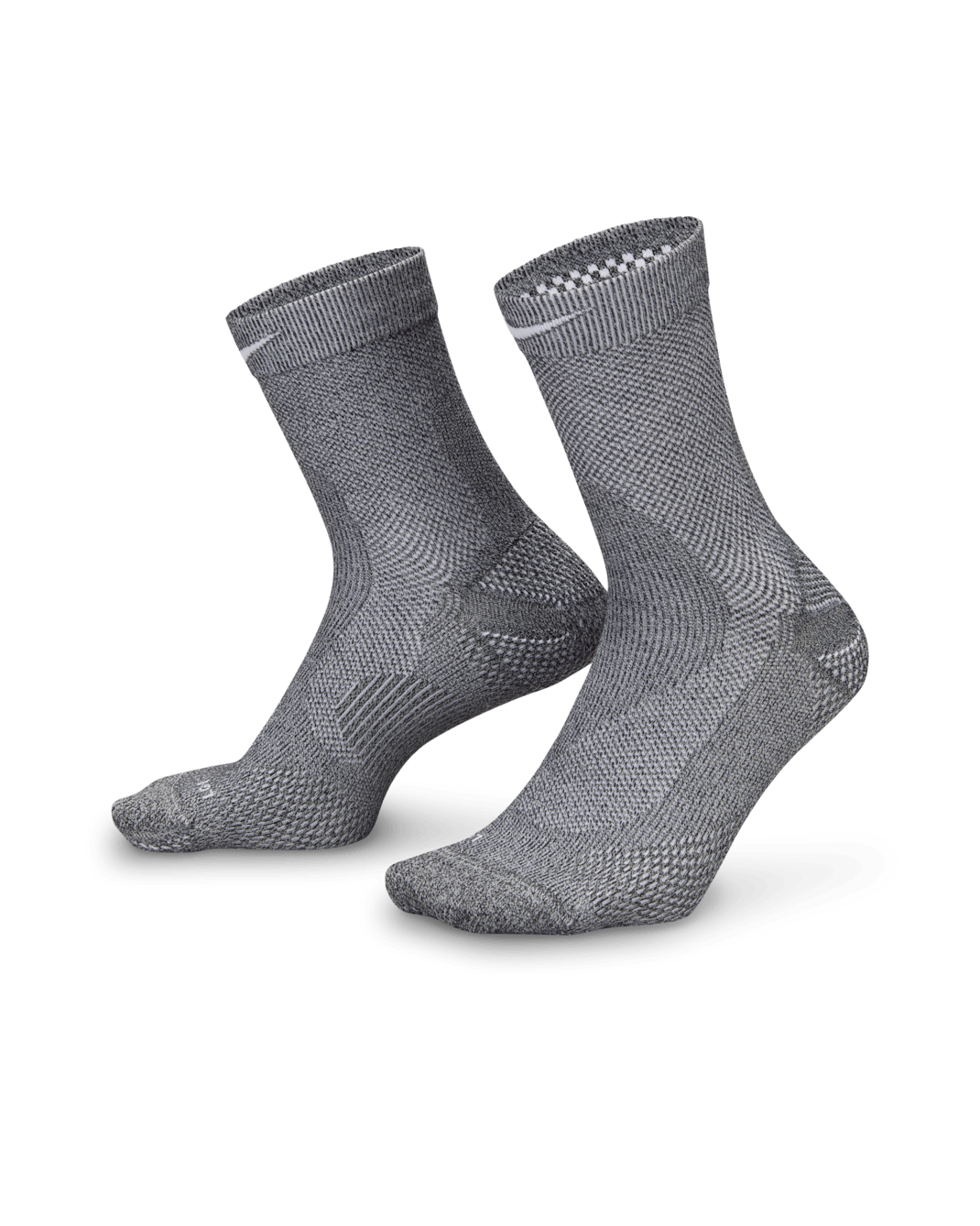 Nike 跑步輕量 Micro 中筒襪 (1 雙) - Dark Smoke Grey/Pure Platinum/Light Smoke Grey/白色