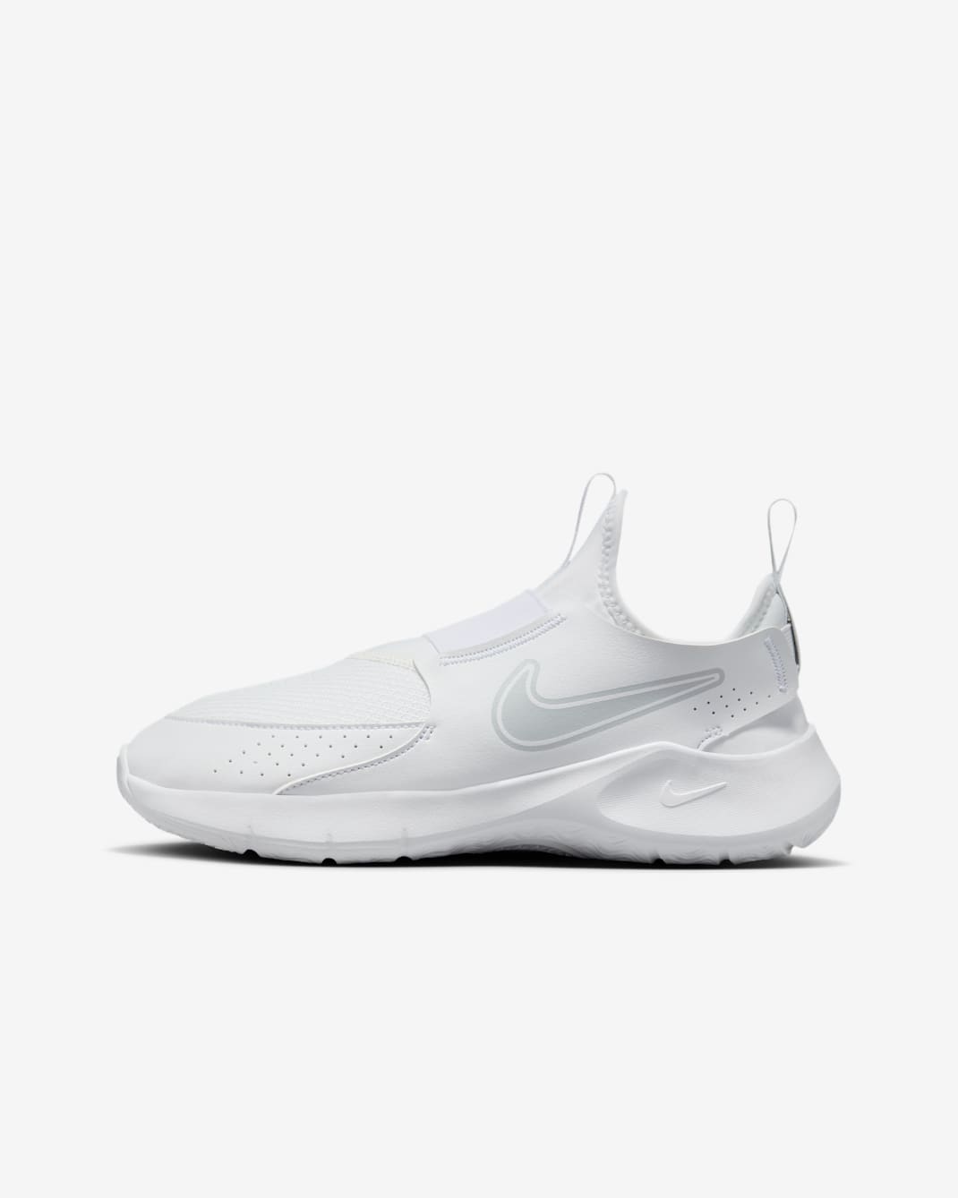 Nike Flex Runner 3 Older Kids' Road Running Shoes - White/White/Pure Platinum