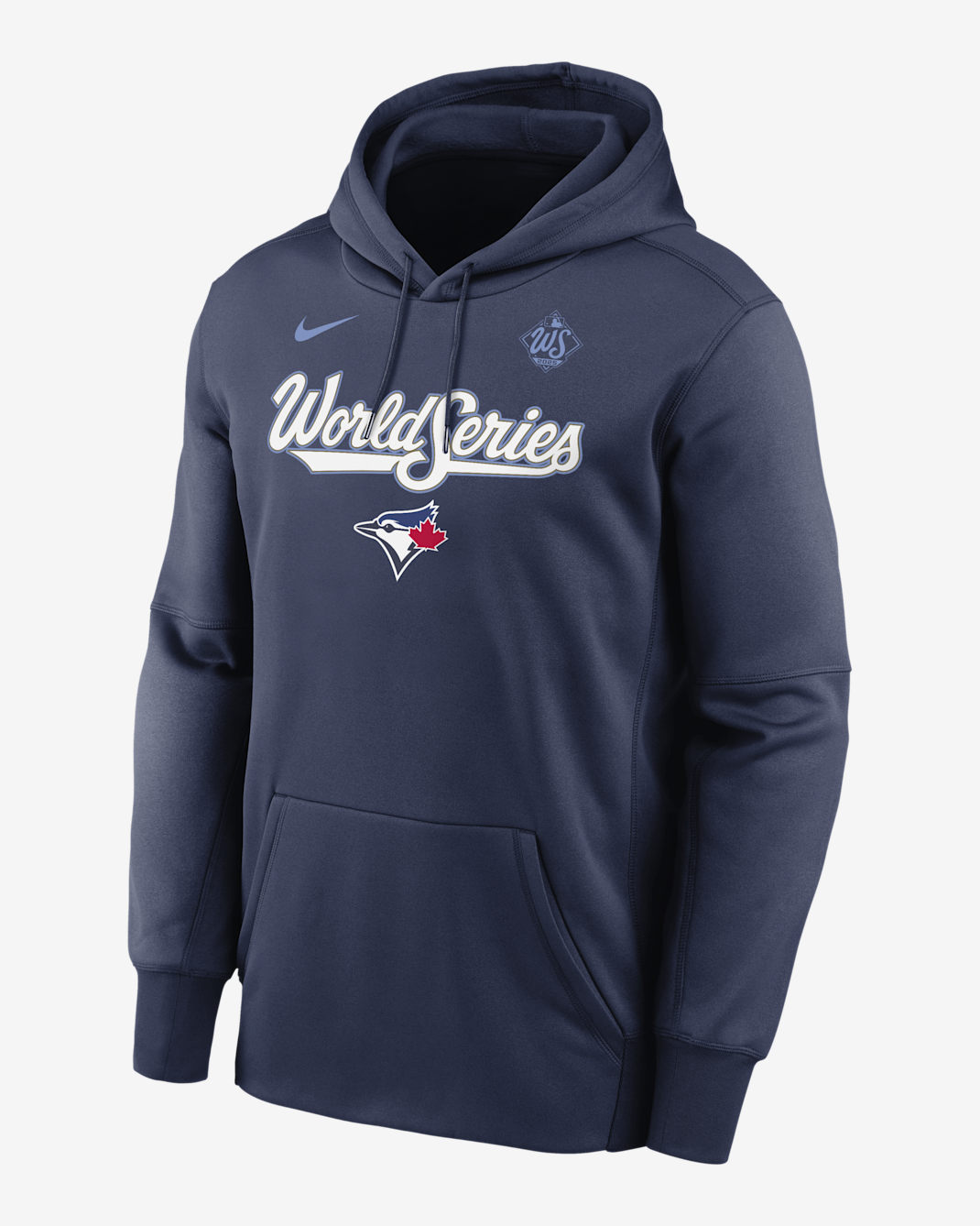 Toronto Blue Jays 2025 World Series Participant Authentic Collection Men’s Nike Therma MLB Pullover Hoodie - Navy