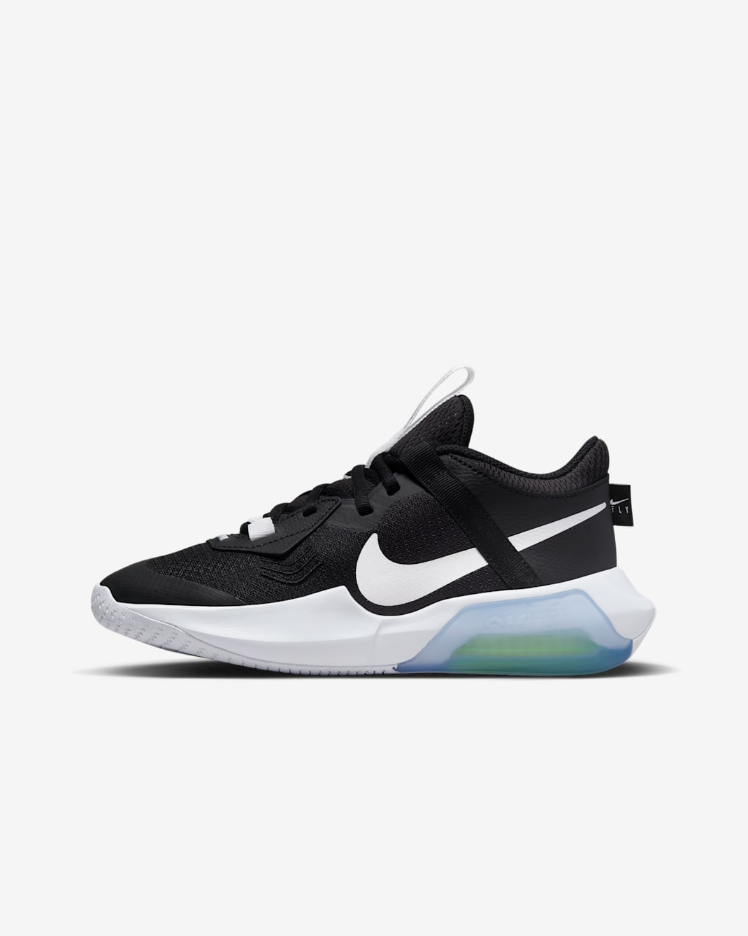 Calzado de básquetbol para niños grandes Nike Air Zoom Crossover - Negro/Volt/Blanco