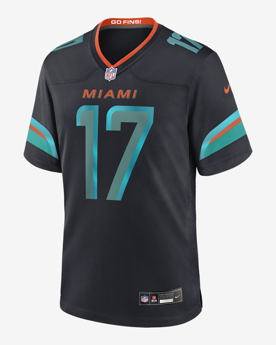 Jaylen Waddle Miami Dolphins Rivalries Collection Men’s Nike NFL Game Jersey - Navy