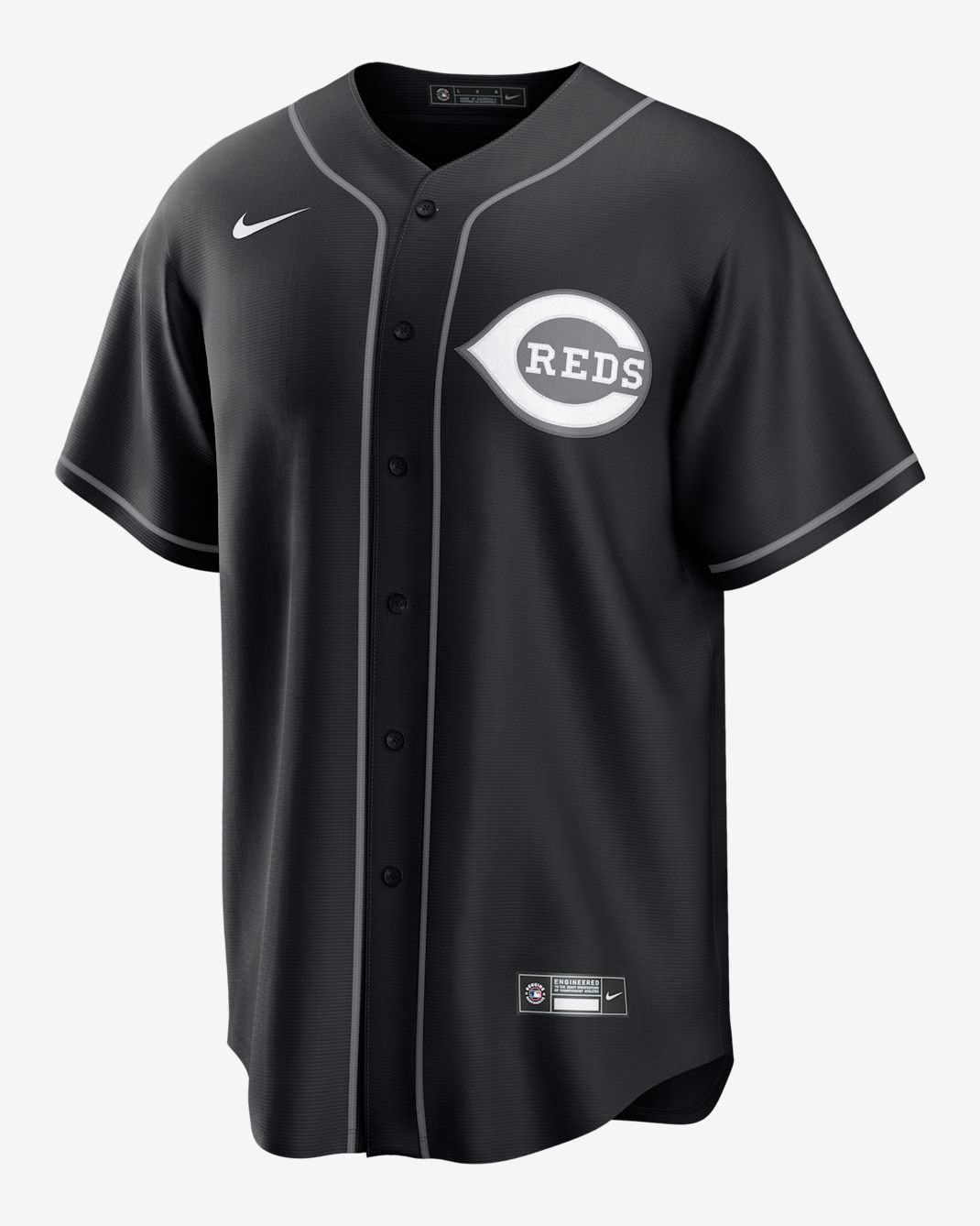 Jersey Nike de la MLB Replica para hombre Elly De La Cruz Cincinnati Reds - Negro