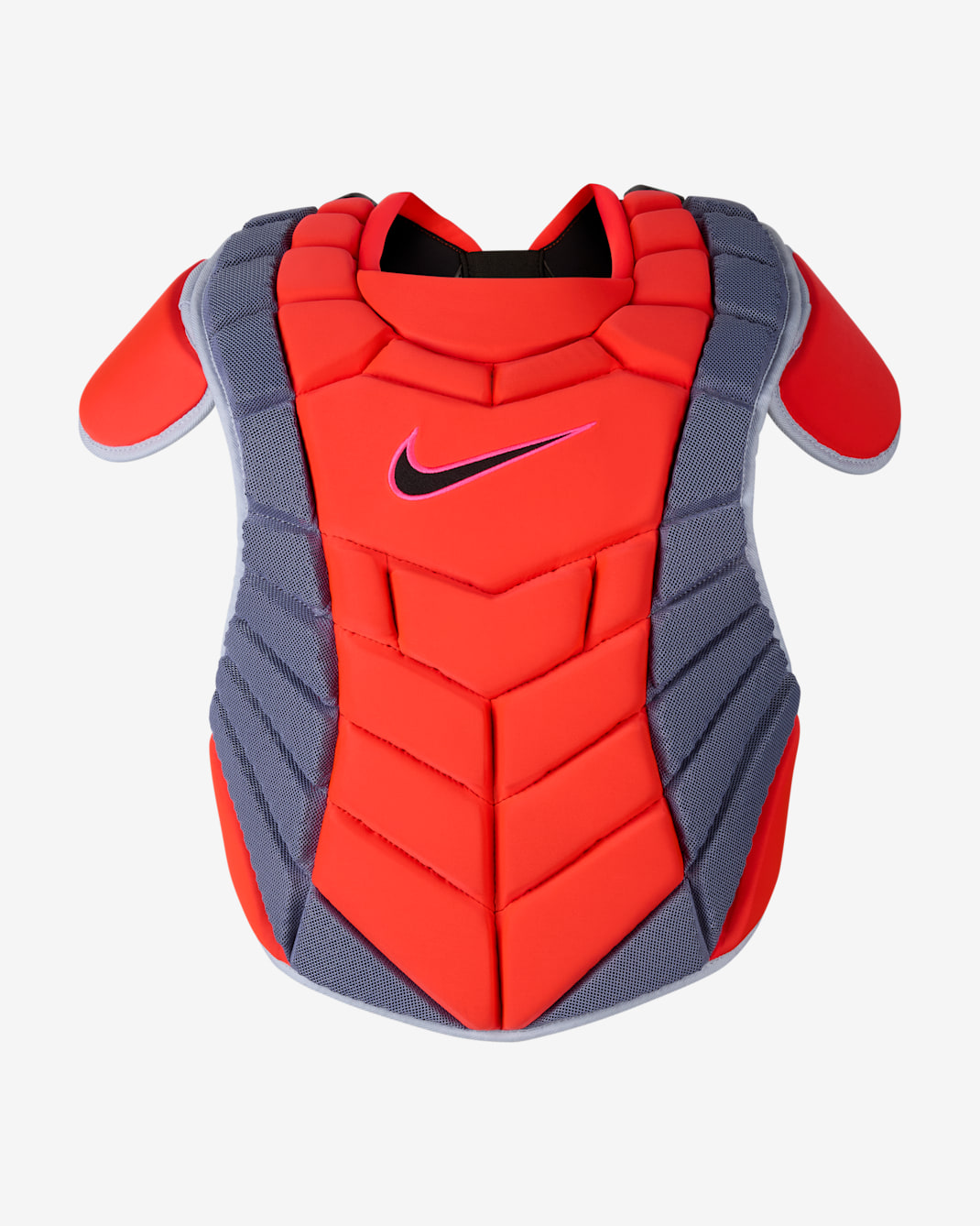 Nike Diamond Elite Baseball Chest Protector - Bright Crimson/Hyper Pink/Black/Black
