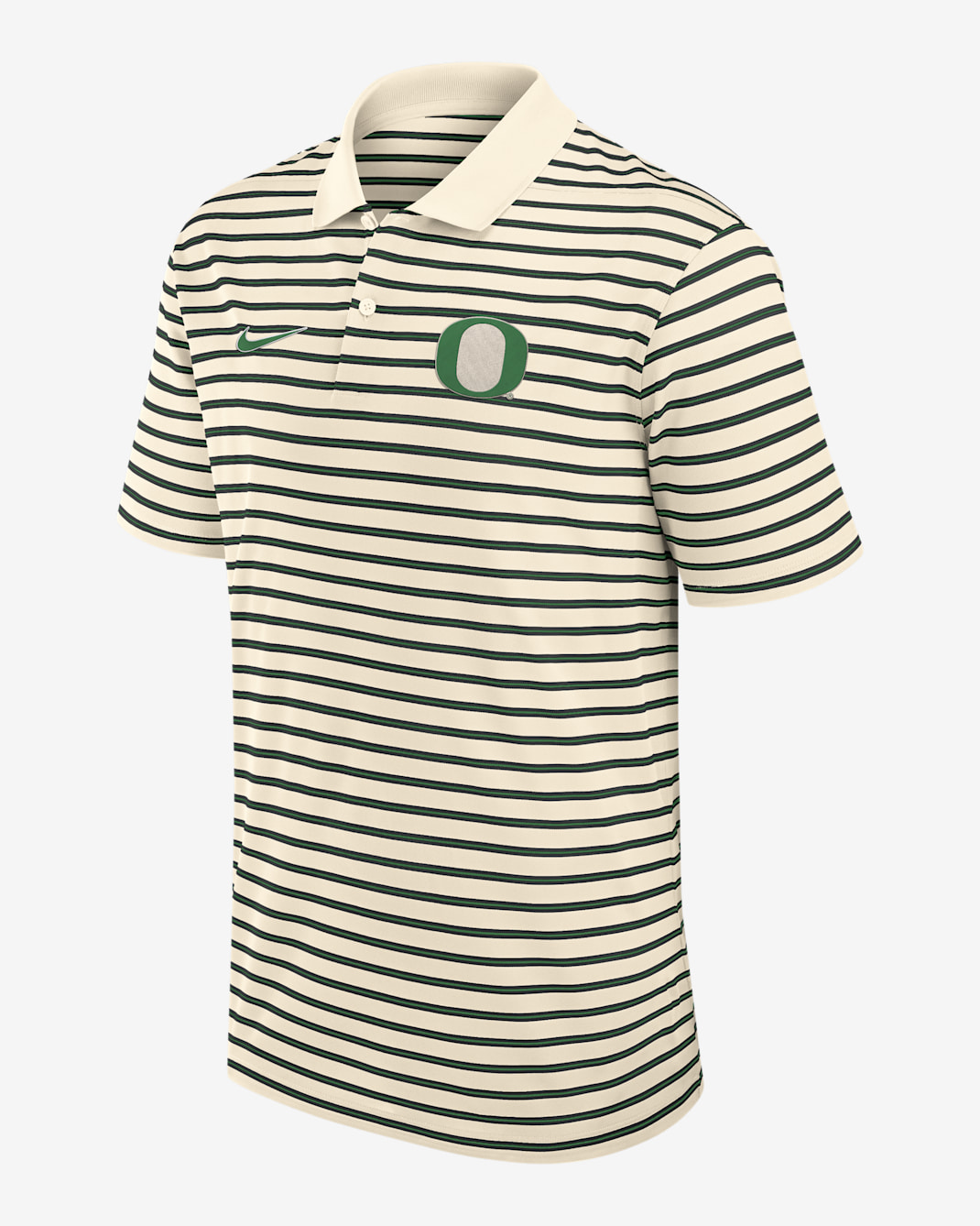 Oregon Striped Men's Nike Dri-FIT College Polo - Tan/Beige