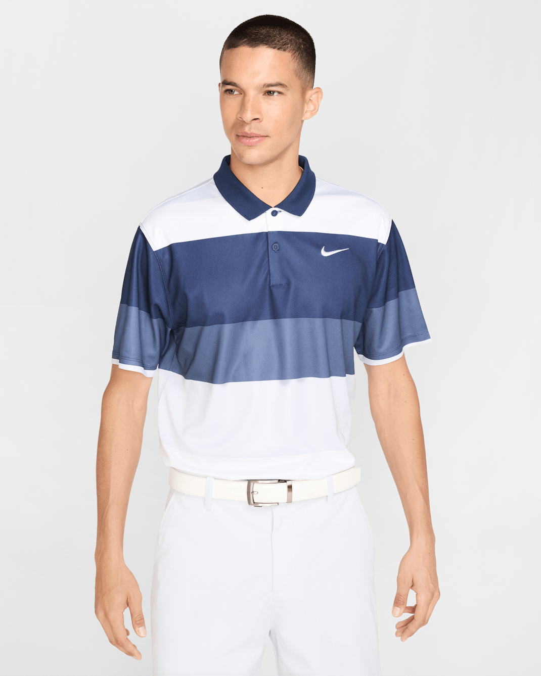 Nike Victory+ Men's Dri-FIT Golf Polo - Midnight Navy/White