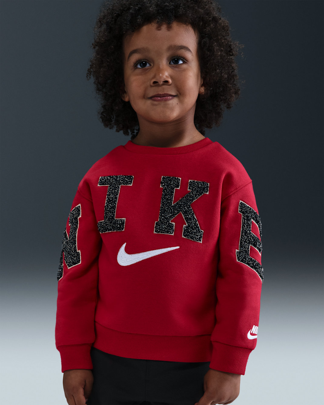 ナイキ クラブ ベビー シェニール フリース クルー - ジムレッド