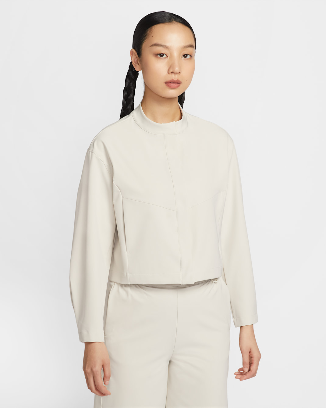 나이키 24.7 퍼펙트스트레치 여성 드라이 핏 루즈 핏 크롭 재킷 - 라이트 오어우드 브라운/라이트 오어우드 브라운/라이트 아이언 오어